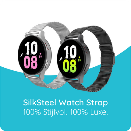 SilkSteel Strap - Galaxy Watch 20mm - Silver