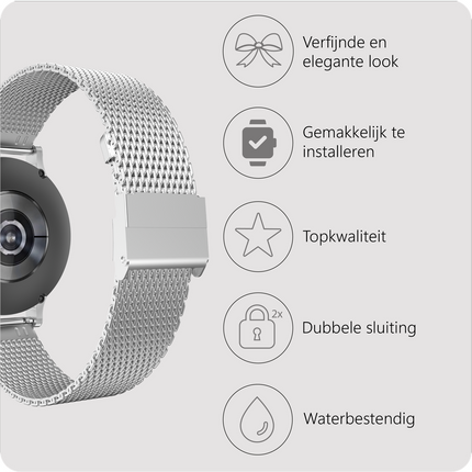 SilkSteel Strap - Galaxy Watch 20mm - Silver