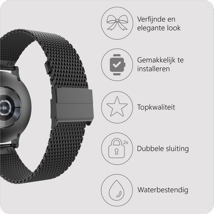 SilkSteel Strap - Galaxy Watch 20mm - Black