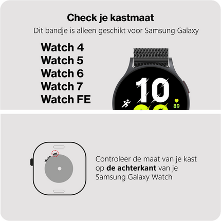 SilkSteel Strap - Galaxy Watch 20mm - Black