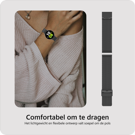SilkSteel Strap - Galaxy Watch 20mm - Black