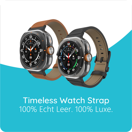 Timeless Leather Strap - Galaxy Watch Ultra2 / Ultra (2024 / 2025) - Brown