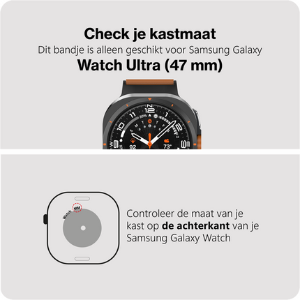 Timeless Leather Strap - Galaxy Watch Ultra2 / Ultra (2024 / 2025) - Brown