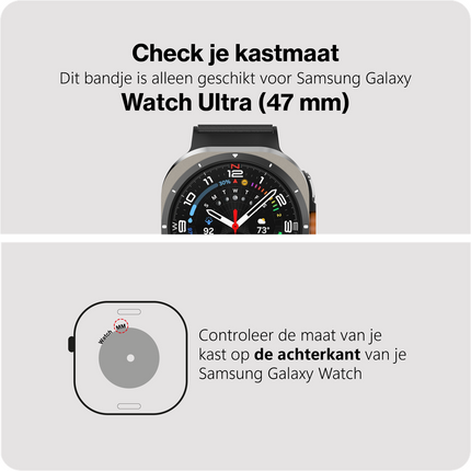 Timeless Leather Strap - Galaxy Watch Ultra2 / Ultra (2024 / 2025) - Black