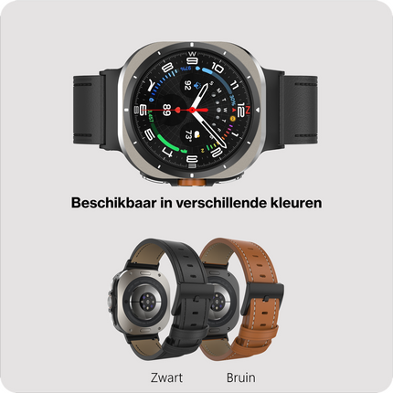 Timeless Leather Strap - Galaxy Watch Ultra2 / Ultra (2024 / 2025) - Black