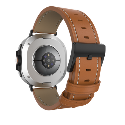 Timeless Leather Strap - Galaxy Watch9 / Watch8 / Watch8 Classic - Brown
