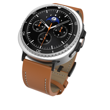 Timeless Leather Strap - Galaxy Watch9 / Watch8 / Watch8 Classic - Brown