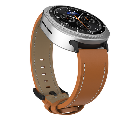 Timeless Leather Strap - Galaxy Watch9 / Watch8 / Watch8 Classic - Brown