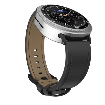 Timeless Leather Strap - Galaxy Watch9 / Watch8 / Watch8 Classic - Black