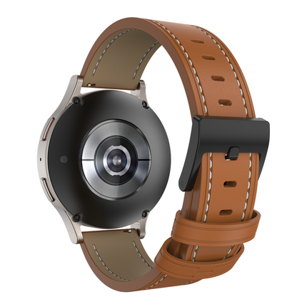 Timeless Leather Strap - Galaxy Watch 20mm - Brown