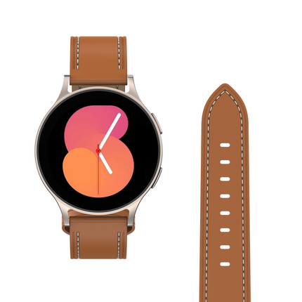 Timeless Leather Strap - Galaxy Watch 20mm - Brown