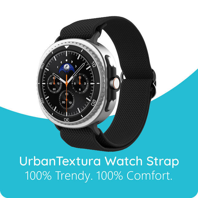 Urban Textura Strap - Galaxy Watch9 / Watch8 / Watch8 Classic - Black