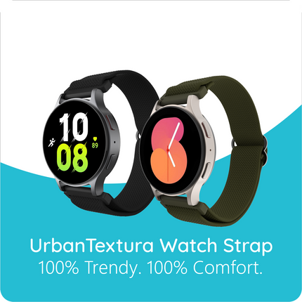 Urban Textura Strap - Galaxy Watch 20mm - Black