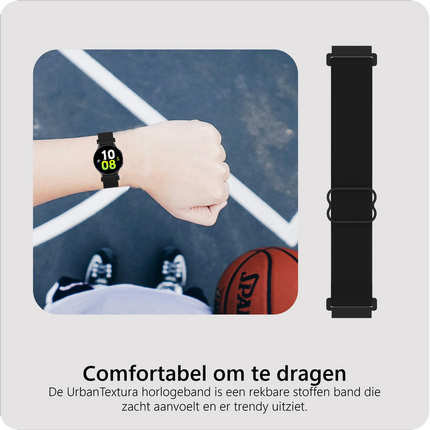 Urban Textura Strap - Galaxy Watch 20mm - Black