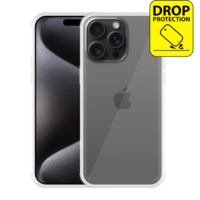 Casebump FlexImpact Case transparant om de iPhone 15 Pro Max - vooraanzicht
