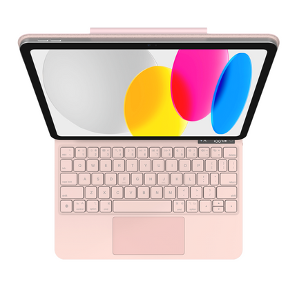iPad 2025 (11th Gen) / iPad 2022 (10th Gen) - MagAir Floating Magic Keyboard Cover - Magnetic Attachment - Qwerty - Pink