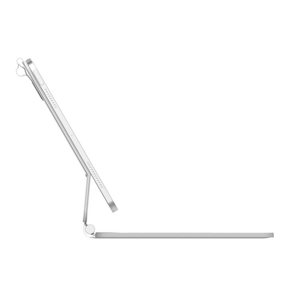 iPad 2025 (11th Gen) / iPad 2022 (10th Gen) - MagAir Floating Magic Keyboard Cover - Magnetic Attachment - Qwerty - White