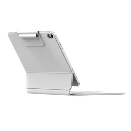 iPad 2025 (11th Gen) / iPad 2022 (10th Gen) - MagAir Floating Magic Keyboard Cover - Magnetic Attachment - Qwerty - White