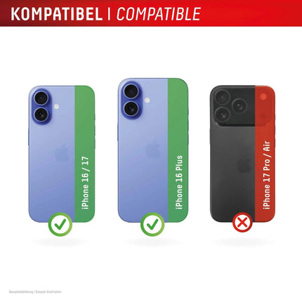 iPhone 16/16 Plus/17 Glass Screenprotector - Displex - Casebump