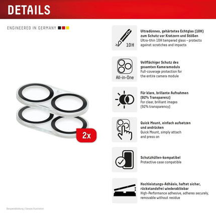 iPhone 16/16 Plus/17 Glass Screenprotector - Displex - Casebump