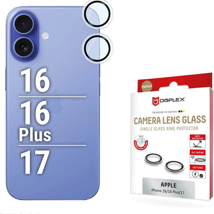 iPhone 16/16 Plus/17 Glass Screenprotector - Displex - Casebump