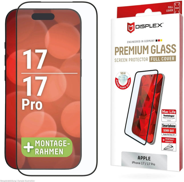 iPhone 17 / 17 Pro Glass Full Cover Screenprotector - Displex - Casebump