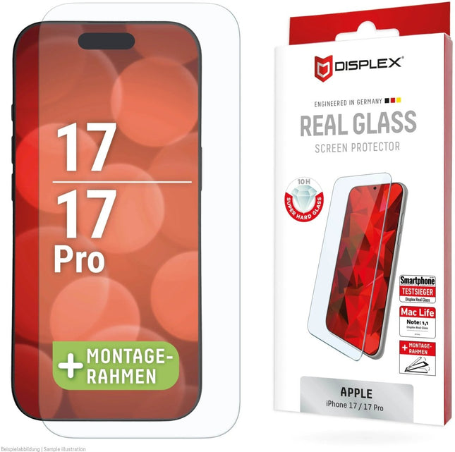 iPhone 17 / 17 Pro Real Glass Screenprotector - Displex - Casebump