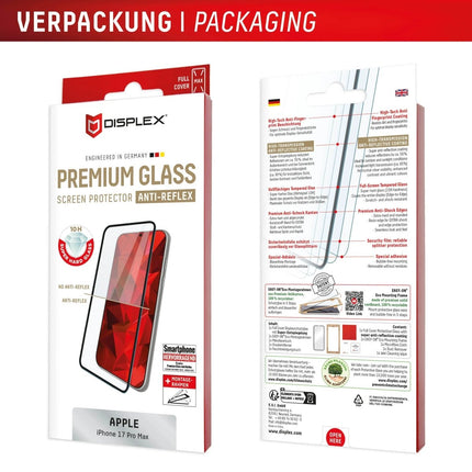 iPhone 17 Pro Max Glass Full Cover Screenprotector - Displex - Casebump