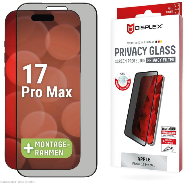 iPhone 17 Pro Max Privacy Glass Screenprotector - Displex - Casebump