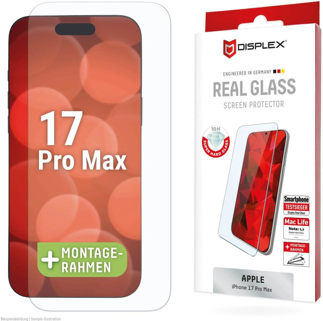 iPhone 17 Pro Max Real Glass Screenprotector - Displex - Casebump