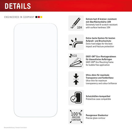 iPhone 17/17 Pro Real Glass Screenprotector - Displex - Casebump