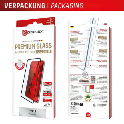 iPhone Air Real Glass Screenprotector - Displex - Casebump