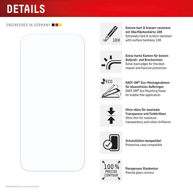 iPhone Air Real Glass Screenprotector - Displex - Casebump