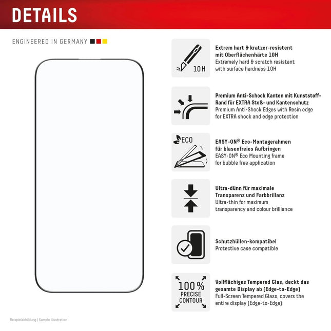 iPhone Air Real Glass Screenprotector - Displex - Casebump