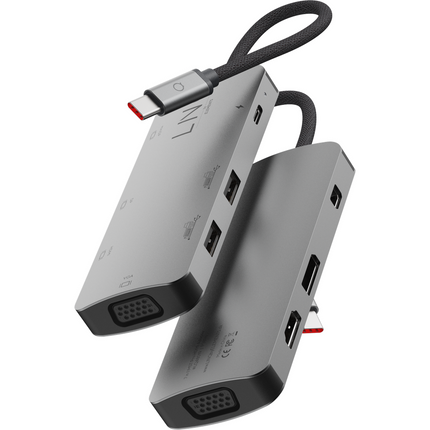 LINQ Connects 7in1 USB-C HDMI Adapter - Triple Display MST