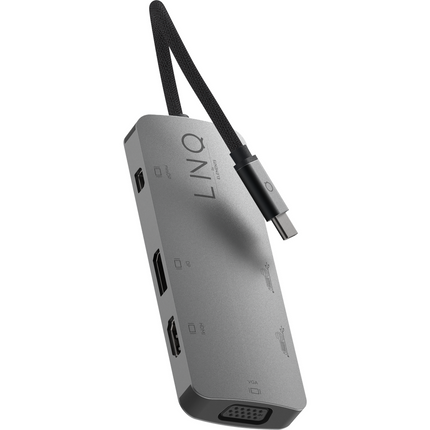 LINQ Connects 7in1 USB-C HDMI Adapter - Triple Display MST