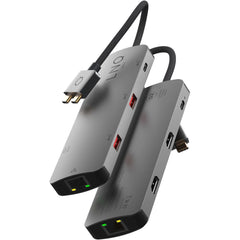 LINQ Connects 7in2 Pro USB-C 10Gbps Multiport Hub with Dual 4K HDMI and Ethernet for MacBook M1/M2