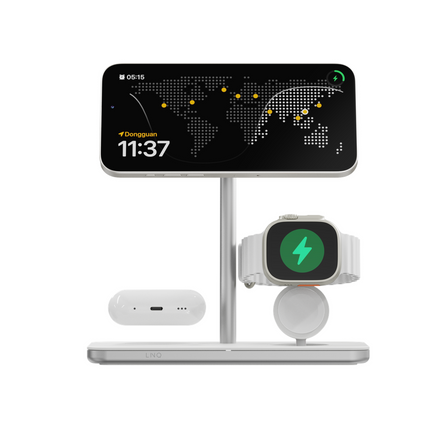 LINQ Connects 3in1 Qi2 Wireless Charging Stand