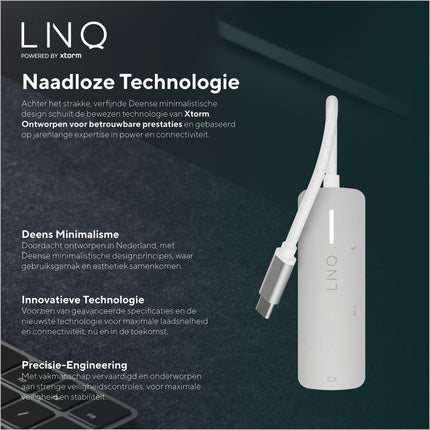 LINQ Connects 4K HDMI Adapter with PD and USB-A