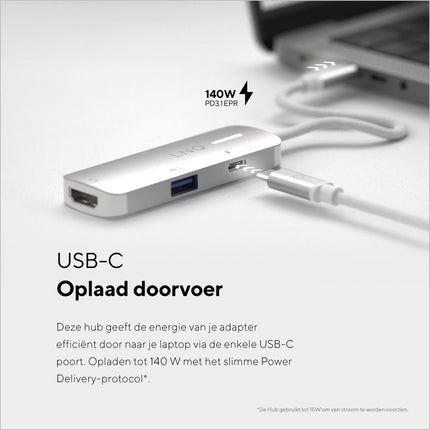 LINQ Connects 4K HDMI Adapter with PD and USB-A
