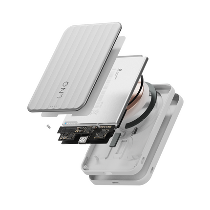 LINQ Connects - Magnetic Wireless Powerbank 25W - Semi-Solid State Battery - 5.000 mAh