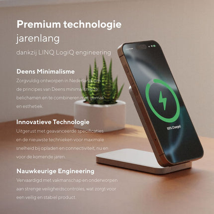 LINQ 3in1 Magnetic Wireless Powerbank & Stand 8.000 mAh - LQWPS082