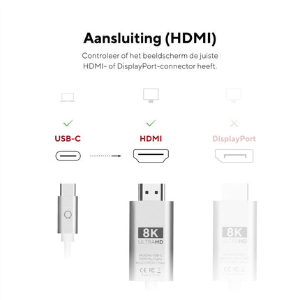 LINQ Connects 8K/60Hz PRO Cable USB-C HDMI - 2m