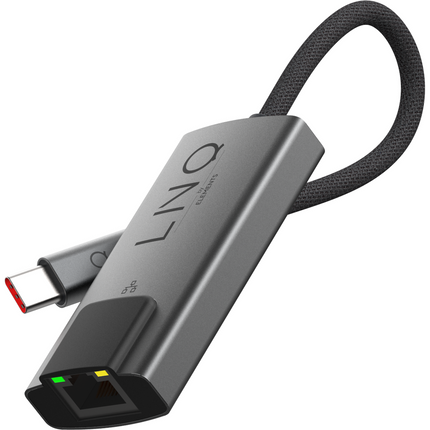 LINQ Connects USB-C to Ethernet Hub (Grey)