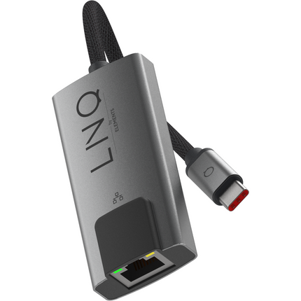 LINQ Connects USB-C to Ethernet Hub (Grey)