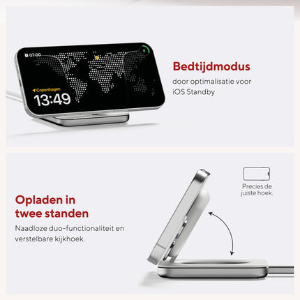 LINQ Dual-Position Nightstand Wireless Charger 15W - LQWC011