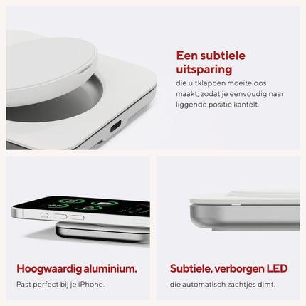 LINQ Dual-Position Nightstand Wireless Charger 15W - LQWC011