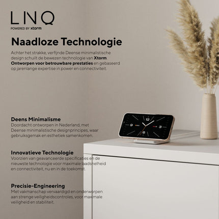 LINQ Dual-Position Nightstand Wireless Charger 15W - LQWC011