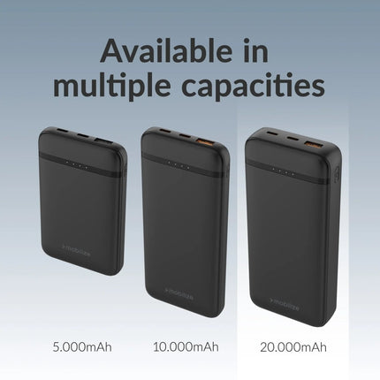 Mobilize Power Bank 20000Mah PD 20W Black - Casebump