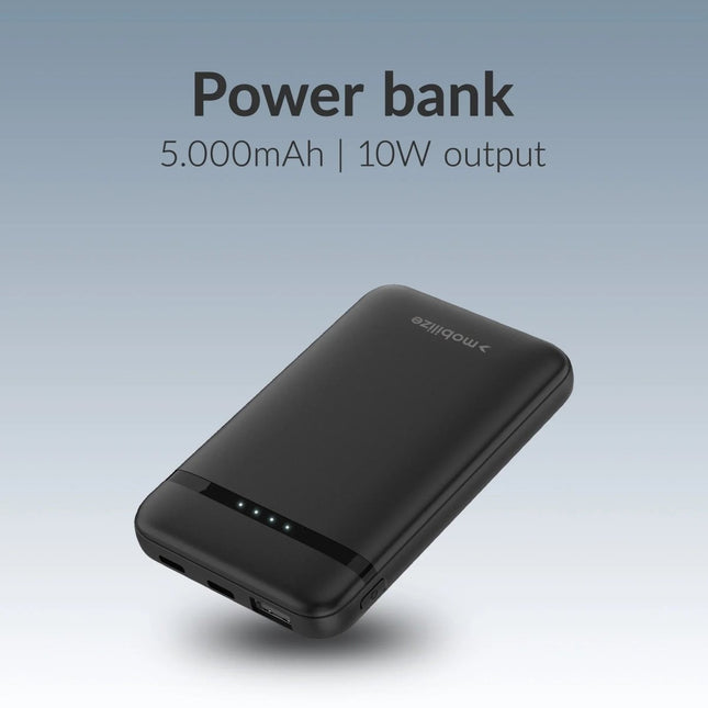 Mobilize Power Bank 5000Mah 10W Black - Casebump